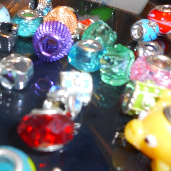 35 or more Euro Beads ... mystery box ... large hole beads - Picture 4 of 14